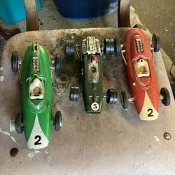 Vintage toy Indy Race Cars