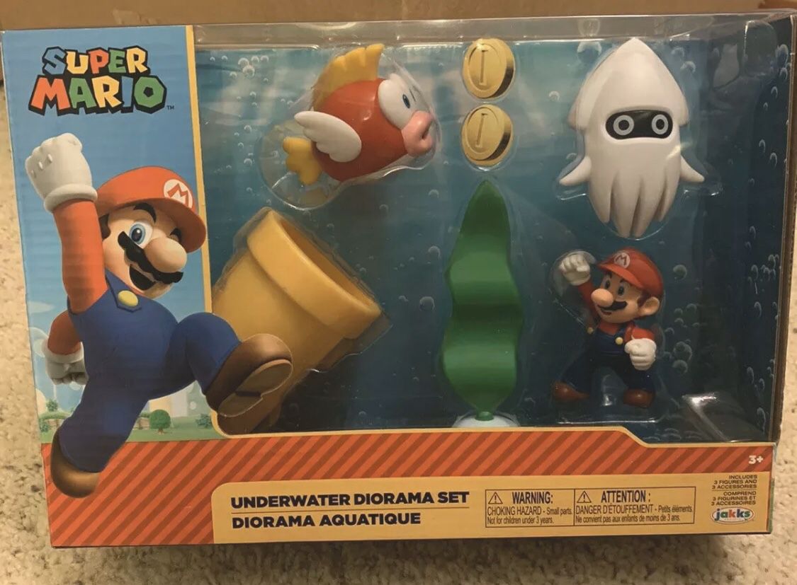 World of Nintendo Underwater Diorama Playset