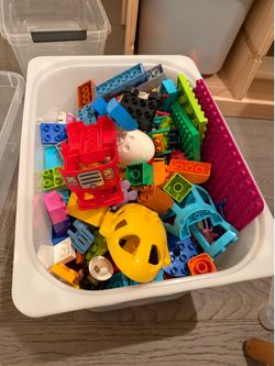 A whole box of Lego duplo