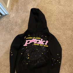 Black pink Sp5der hoodie