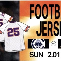 Phoenix Suns Football Jersey XL PHX Rare Limited Edition SGA 2/1/26  Unworn New