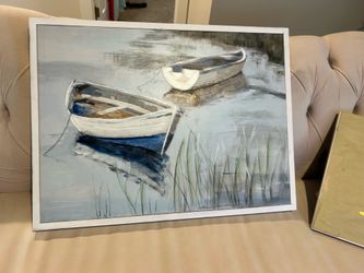 Picture with frame, Ocean Boats