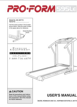 Pro-Form 595LE TREADMILL