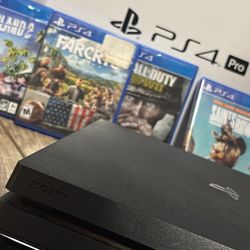 PS4 1 Tb Pro Edition Lmk Comes With Games And Controller 