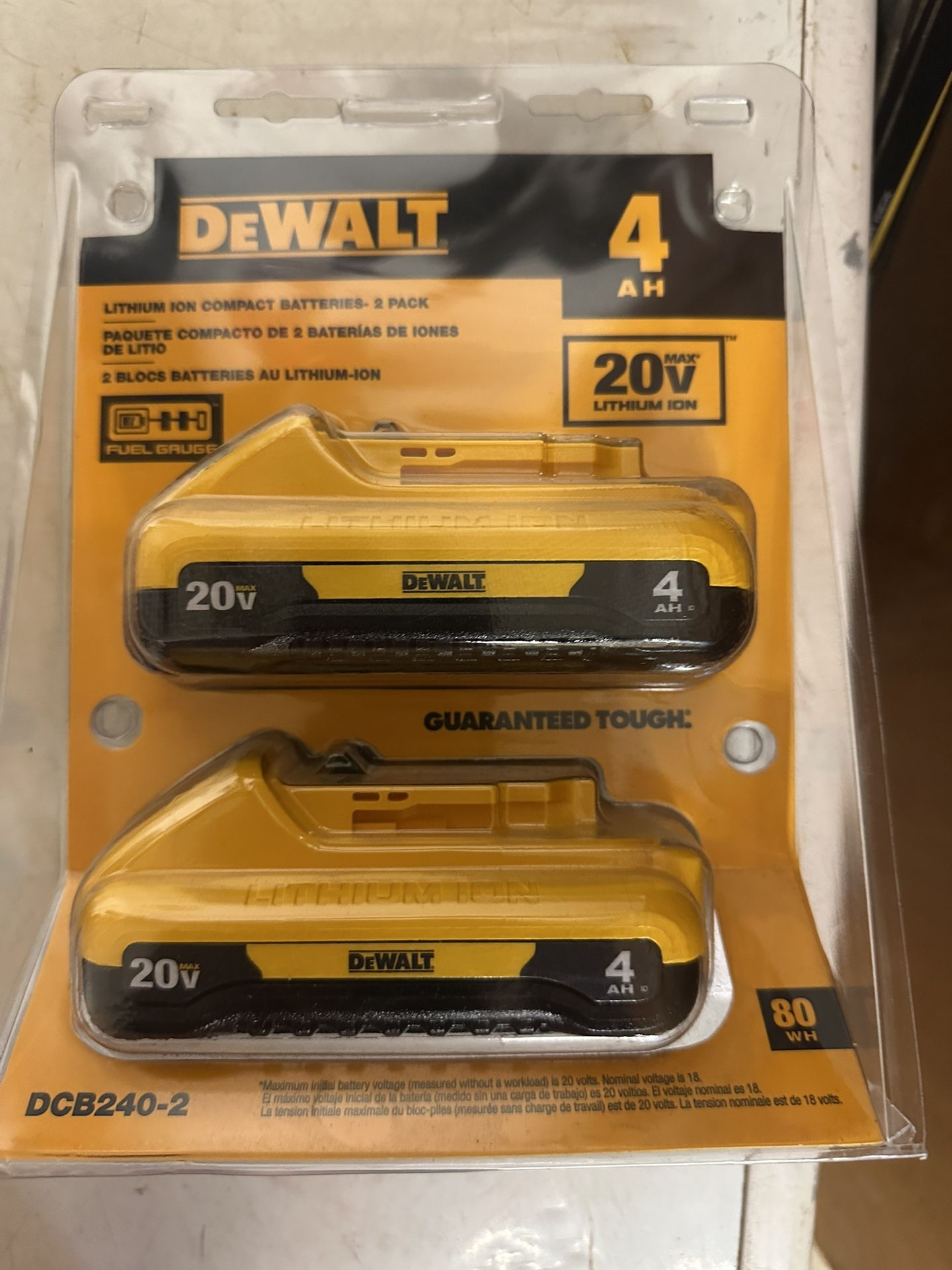 DEWALT 20v Batteries