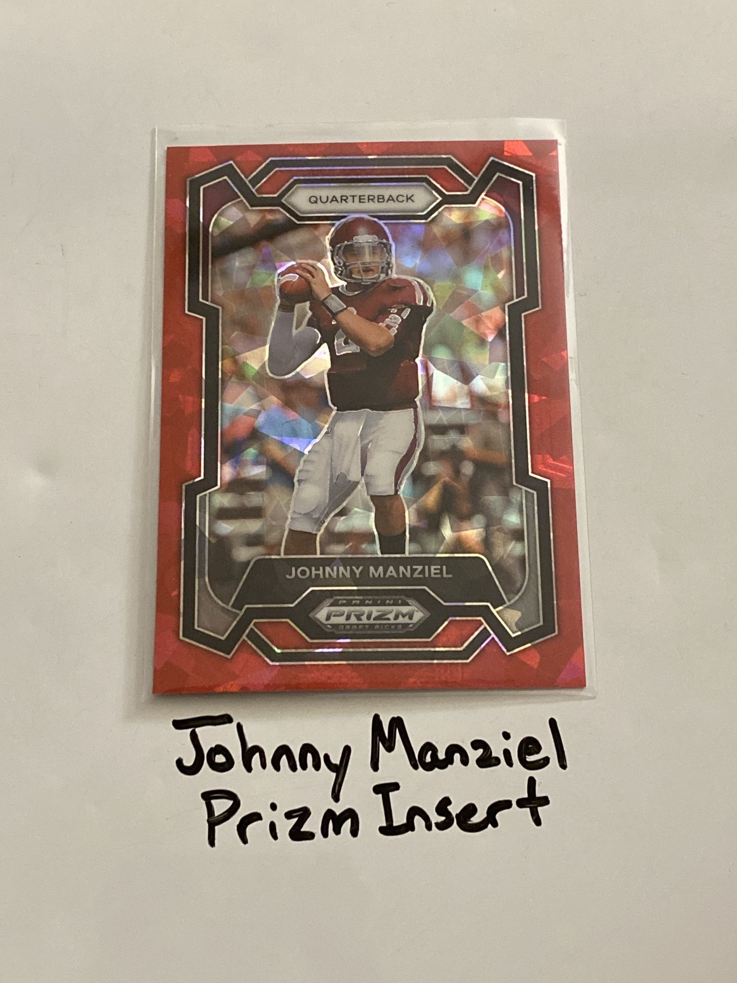 Johnny Manziel Cleveland Browns QB Prizm Short Print Insert Card.