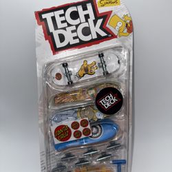 Tech Deck 4pk The Simpsons Set – Santa Cruz Decks + Accessories - New Sealed