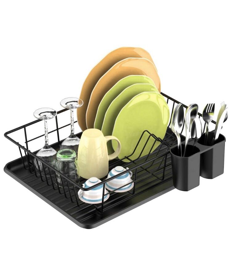 Dish Drying Rack with Drain Board-New