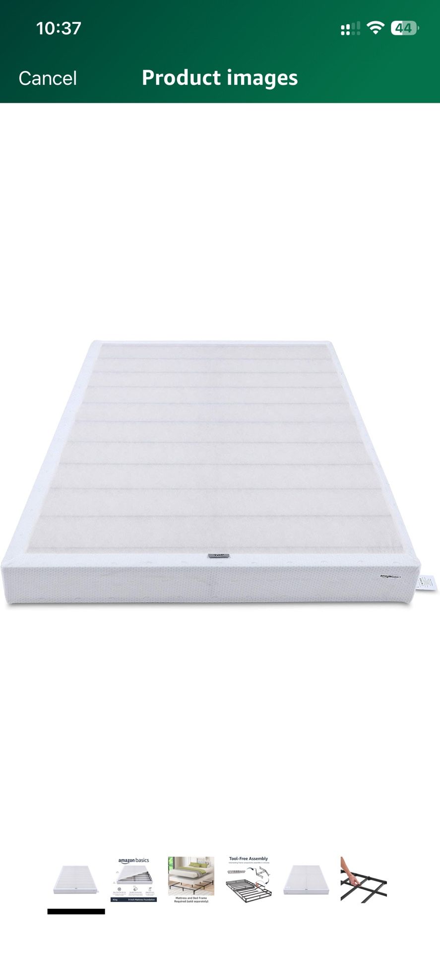 King Size Box Spring Bed Base - FREE