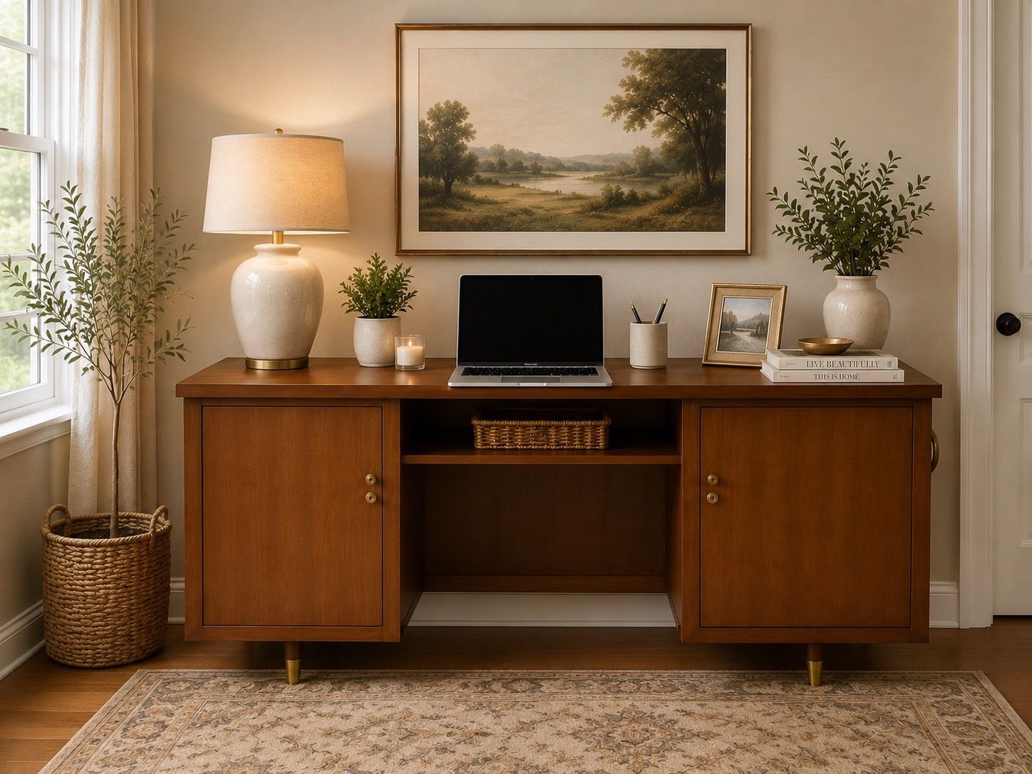 Vintage Mid Century Modern Desk
