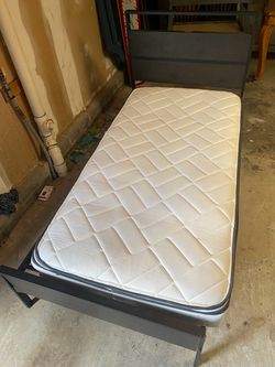 Twin Bed Frame with Mattress