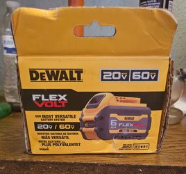 DeWalt 20v/60v 6amp flex battery