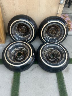 13x7 wire wheels tri-color