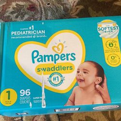 Panales Diapers Pampers Size 1  Swaddlers 96 