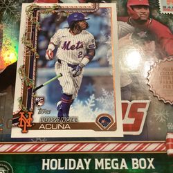 Topps 2025 Holiday Baseball Trading Card LuisAngel Acuña H133 Card