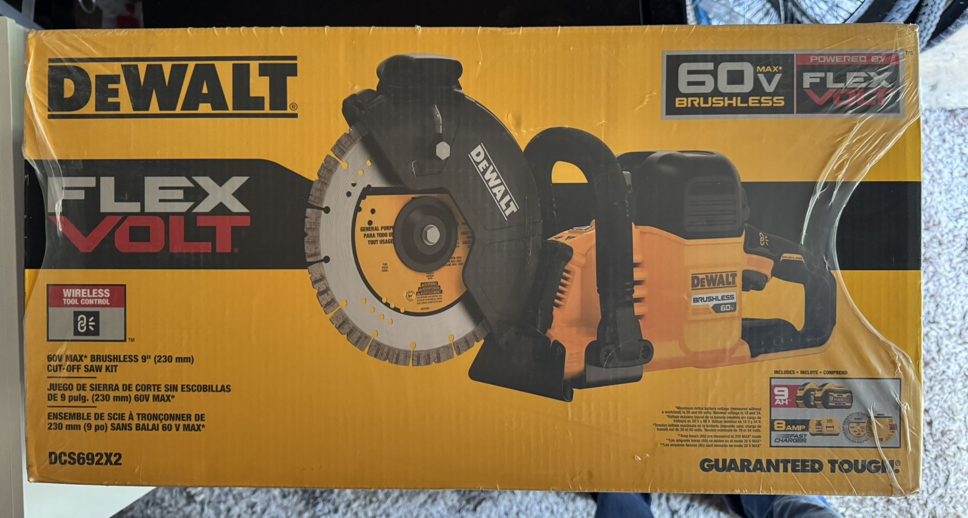 Dewalt Flex Volt Cut Off Saw Kit