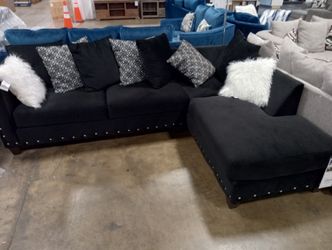 "Implosion" Black Sectional Available @ American Freight In Bryan TX Financing Available!