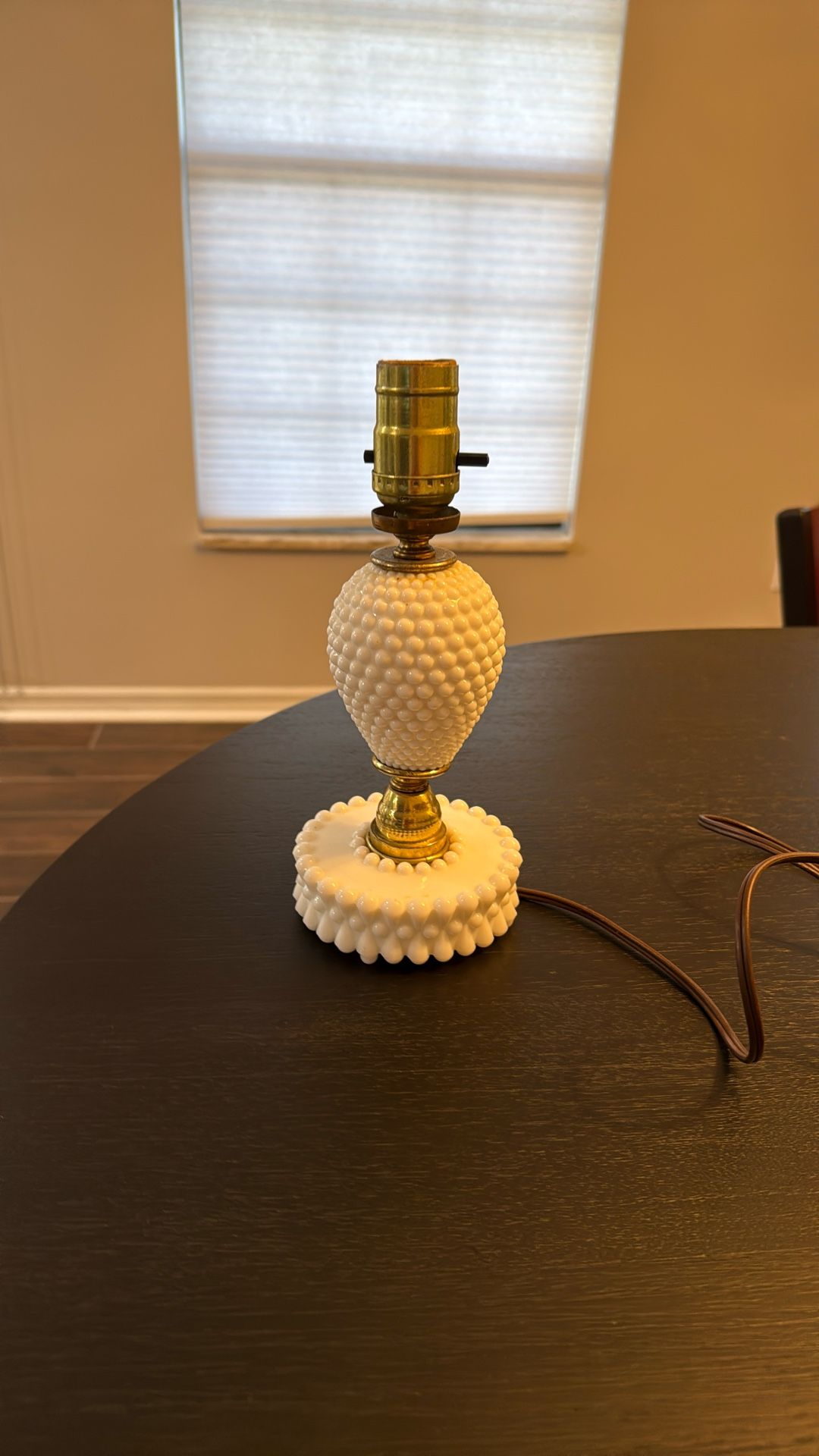 Milk Glass Table Light 