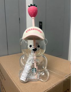 Pink Starbucks bear