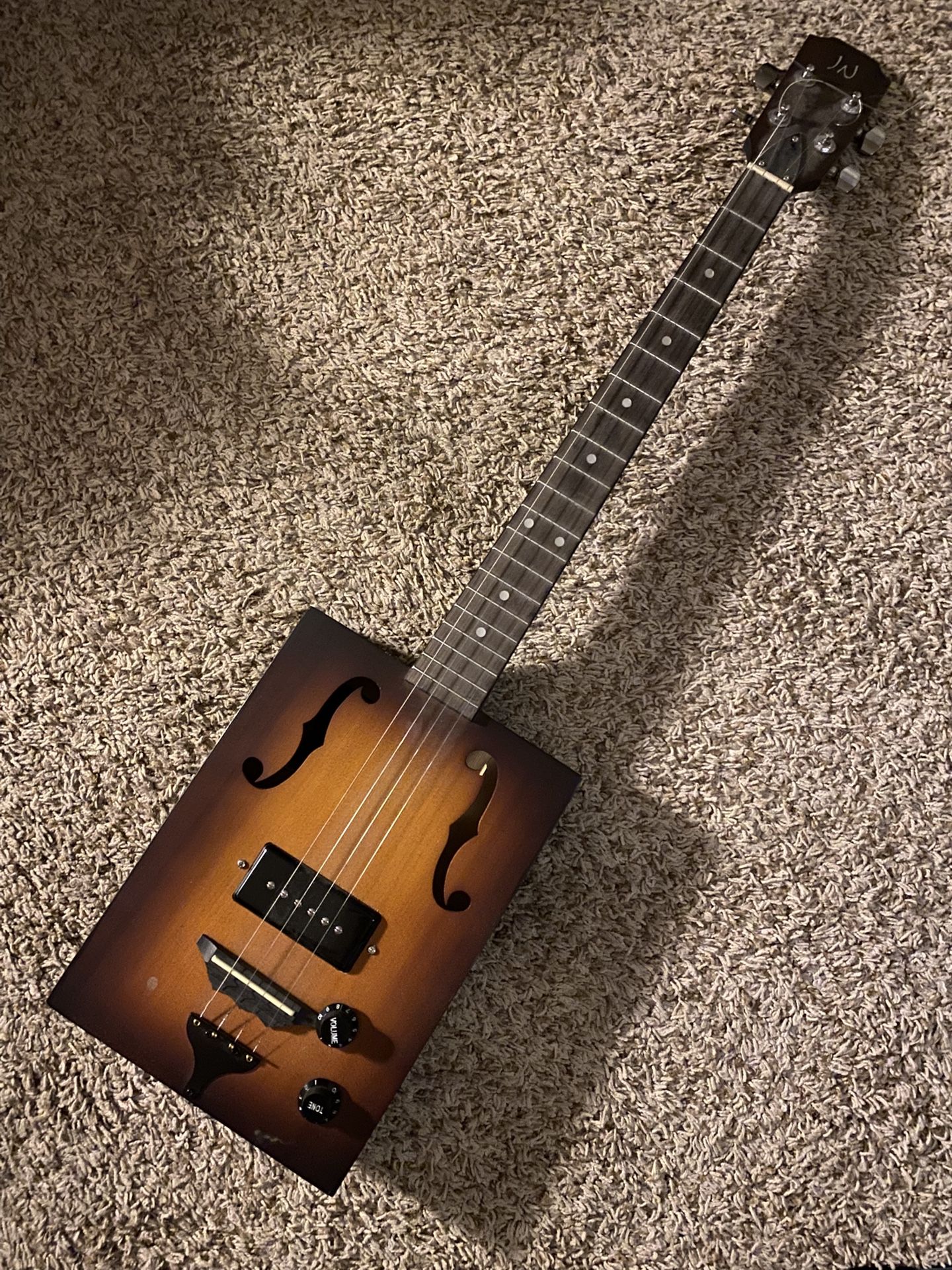 P90 Pickup Cigar Box Guitar 4 String