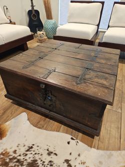 Rustic wood Walnut  center coffee table