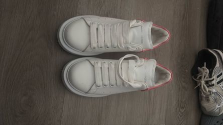 Alexander McQueen Oversized Sneakers White with Pink zebra