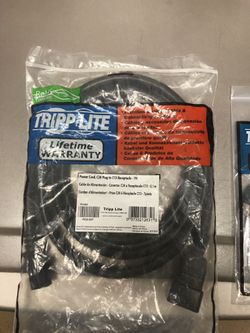 Power cord c20 plug to c13 receptacle-7ft tripplite