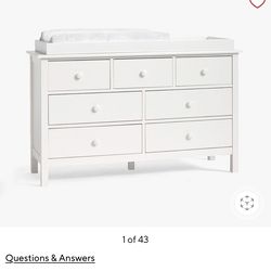 Pottery Barn Kendall Dresser with Topper