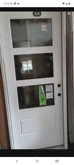 32x80 prehung left hand fiberglass door exterior