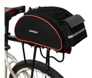 Lixada Bicycle Rack Bag 13L Waterproof Cycling Bike Rear Seat Cargo Bag MTB Road Bike Rack Carrier Trunk Bag Pannier Handbag