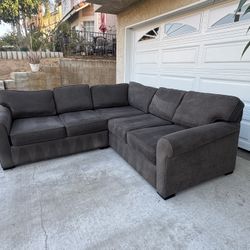 Dark Gray Sectional couch (Delivery available)