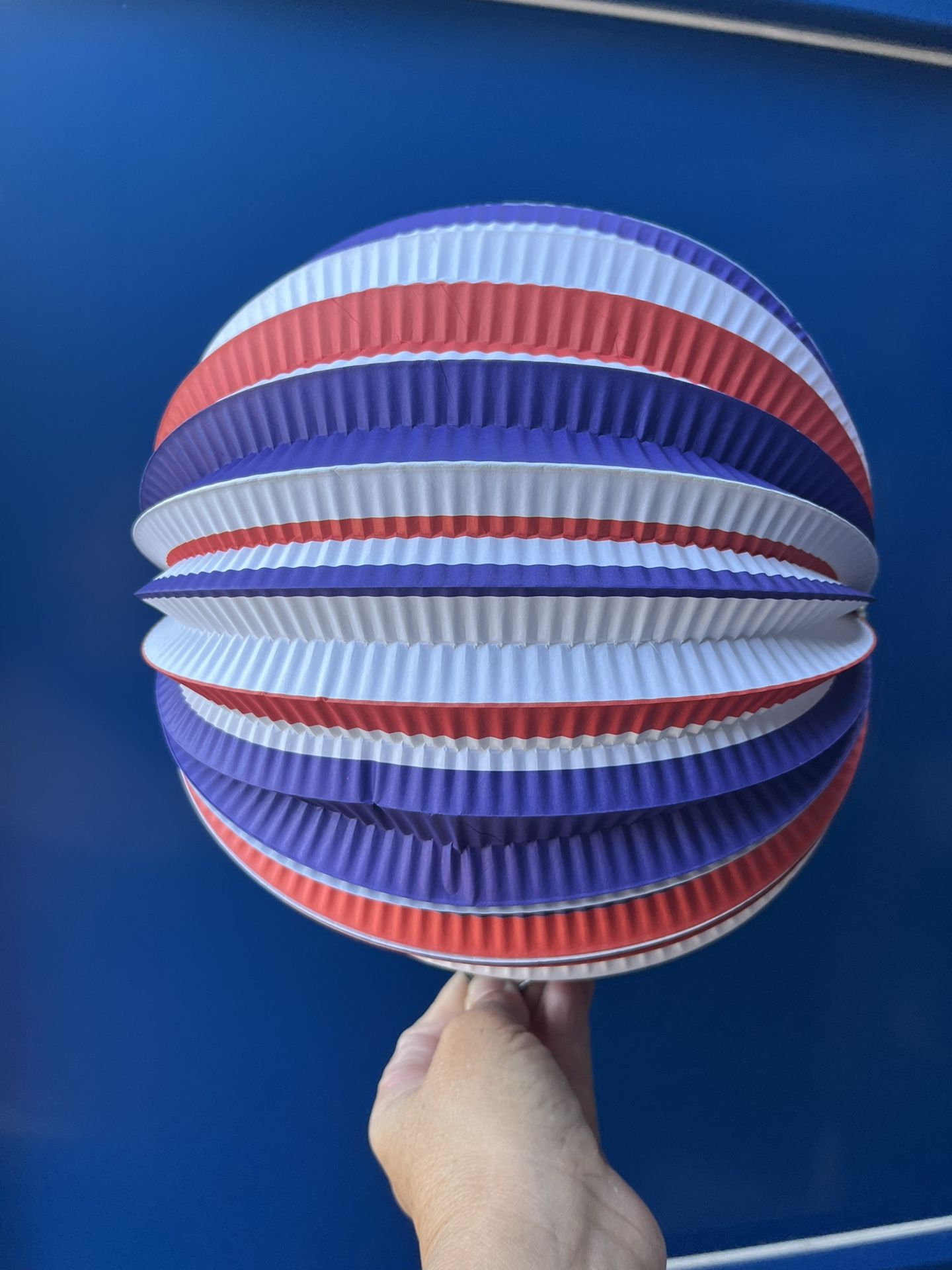 Fourth Of July Paper Lantern Balls 10 Pc