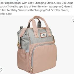 Diaper Bag Backpack with Baby Changing Station