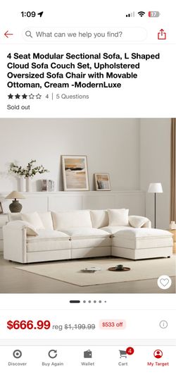 Beautiful white sofa only had since October but moving!