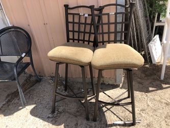 Bar Stools cow hide and iron great condition 200.00 each
