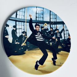 Vintage Elvis Presley Collectible Plate 1989  Plate 2 “Jailhouse Rock” A Delphi Plate