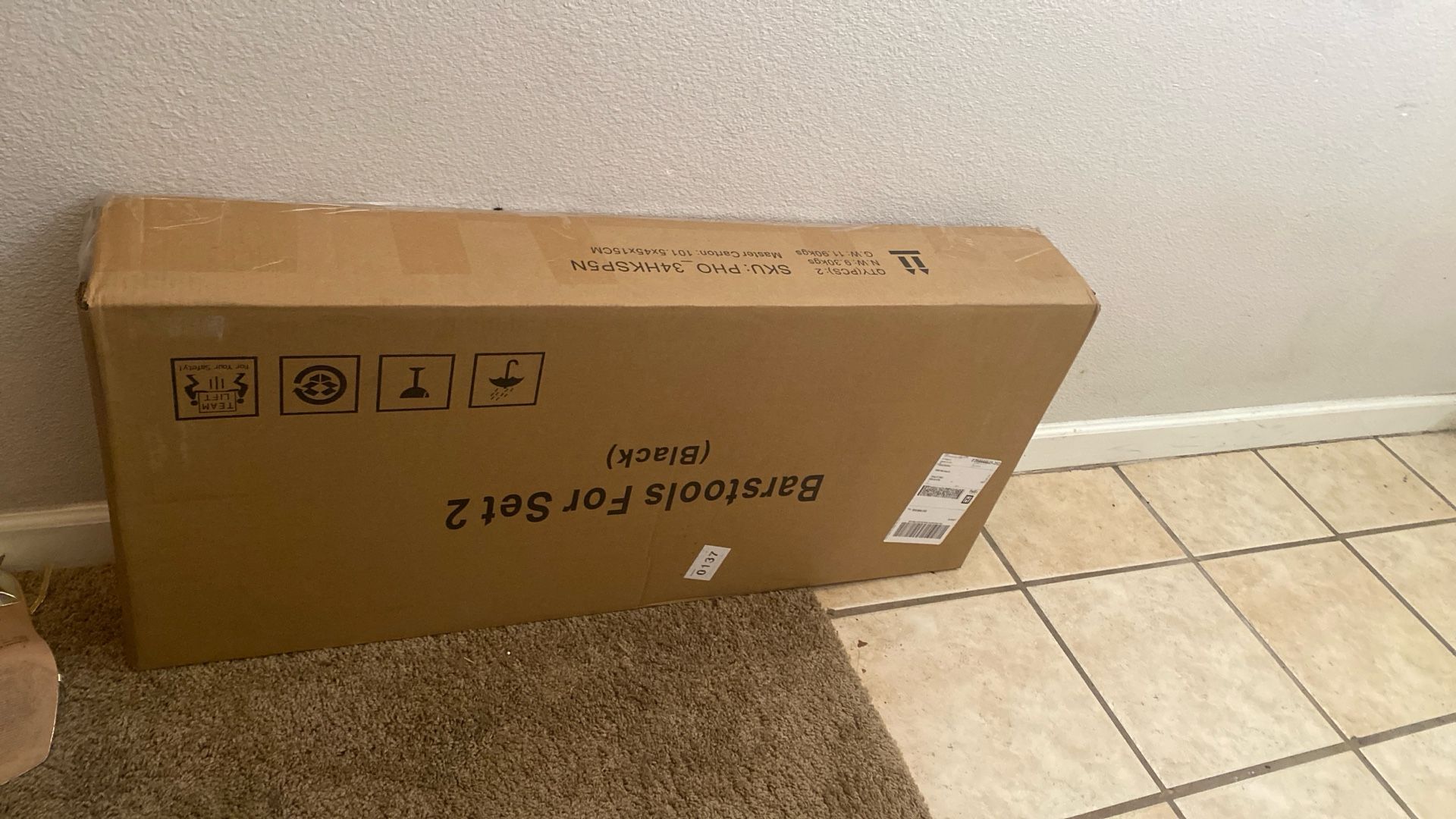 Brand New Bar Stools Black 