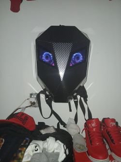 Electronic iron man backpack