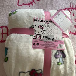 Hello Kitty Cute Blanket 🍄🌷