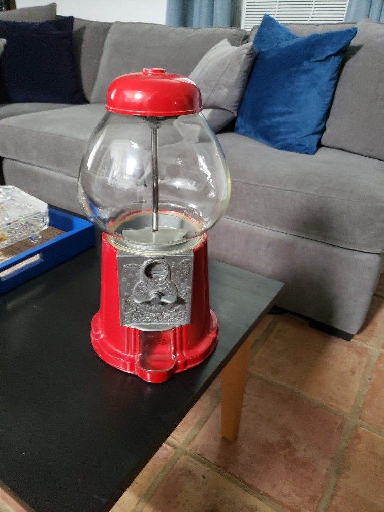 Vintage Style Coin Candy Gumball Machine