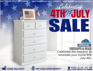 Duplex Pine Wood White Dresser chest Cajonera Blanco