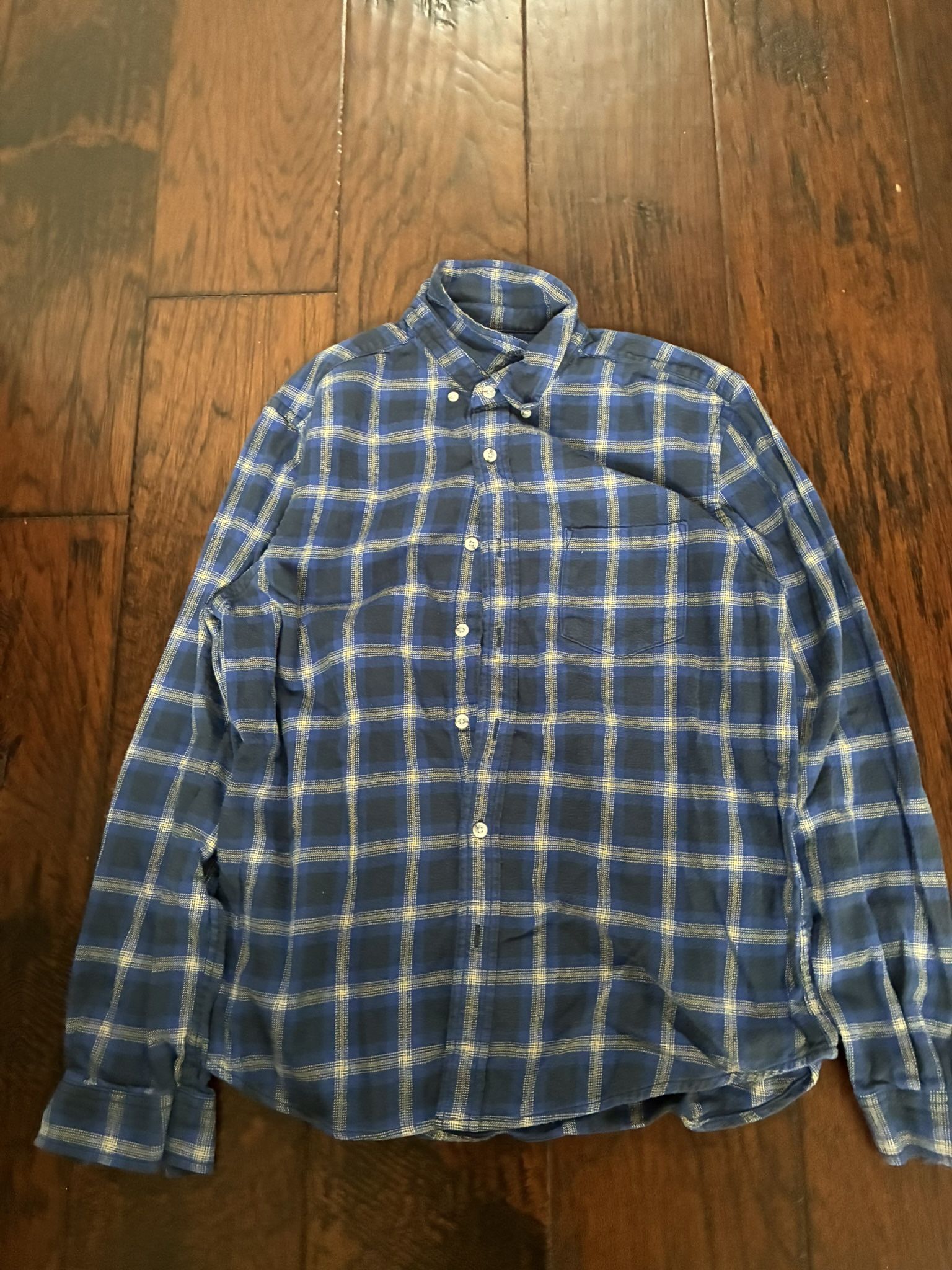plaid button up