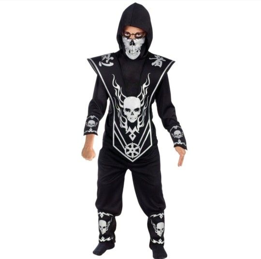 Skull Ninja Costume & Accessories