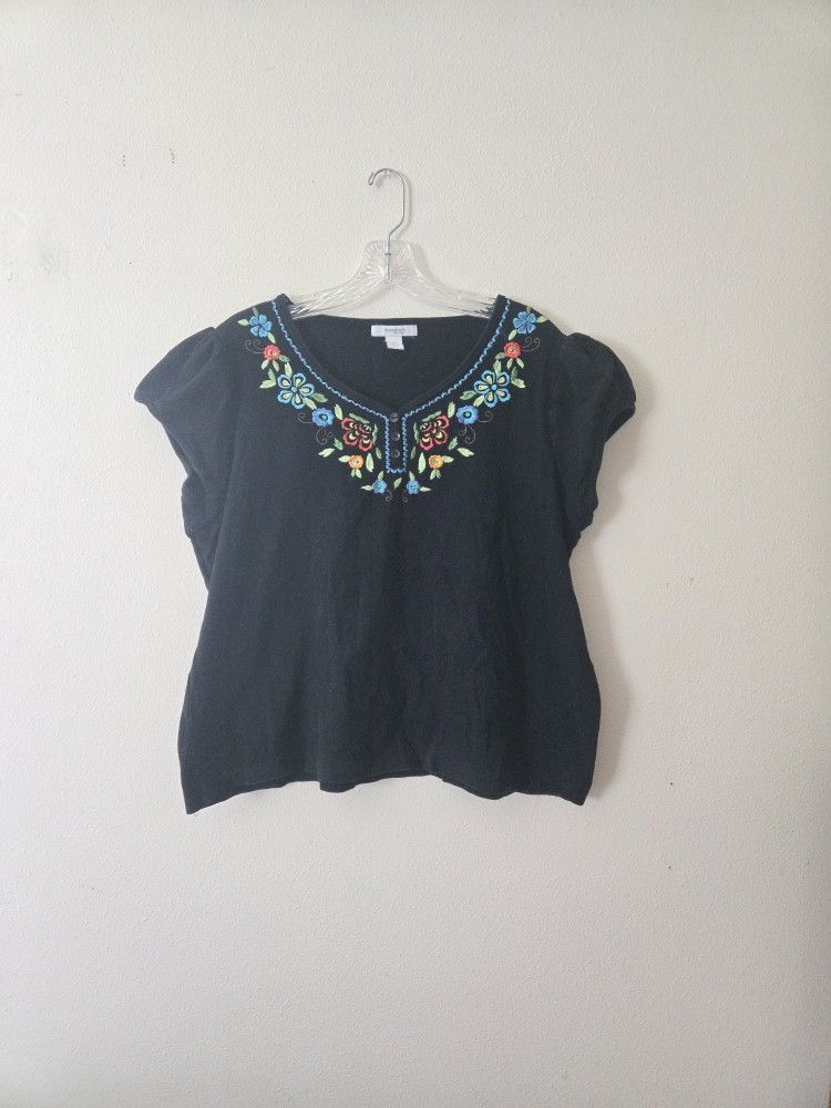 Embroidered Top