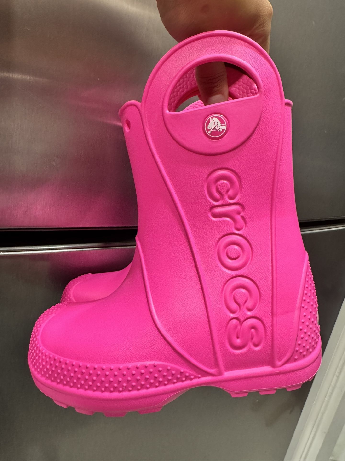 Pink Crocs Shoes Rain Boots