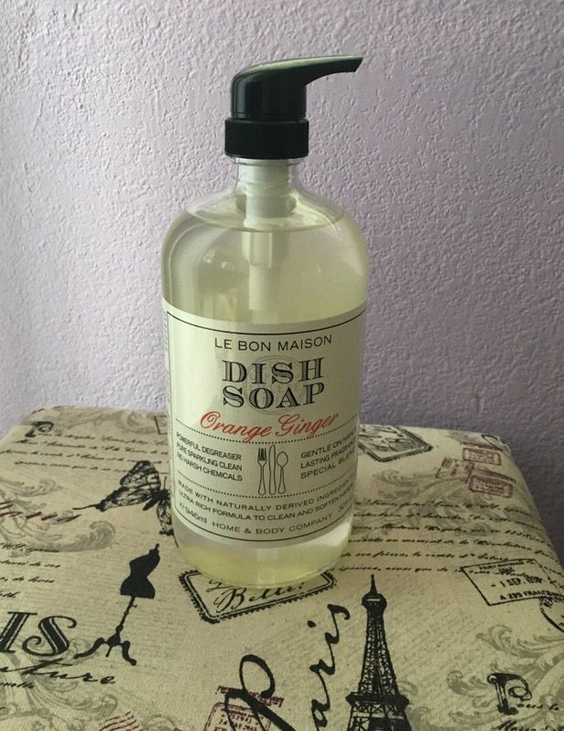 NEW!!! LE BON MAISON Orange Ginger DISH SOAP