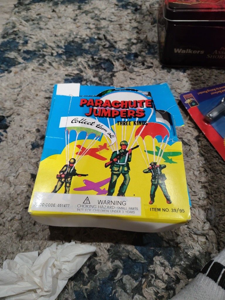 A Box Of Parachute Jumpers From The 1950s