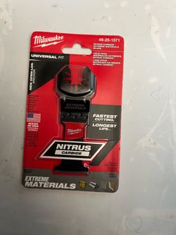 Milwaukee 1-3/8 in. Nitrus Carbide Universal Fit Extreme Materials Cutting Oscillating Multi-Tool Bl