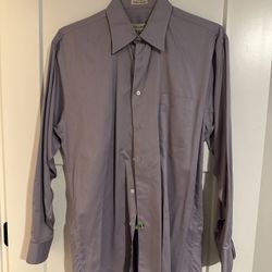 Pronto Uomo Non-Iron Light Purple Dress Shirt Size 15.5 32/33