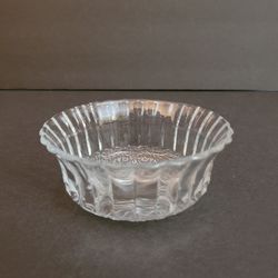 Vintage KIG Malaysia "Trellis" Clear Glass Individual Fruit/Nut/Candy/Condiment Bowl (THREE AVAILABLE)